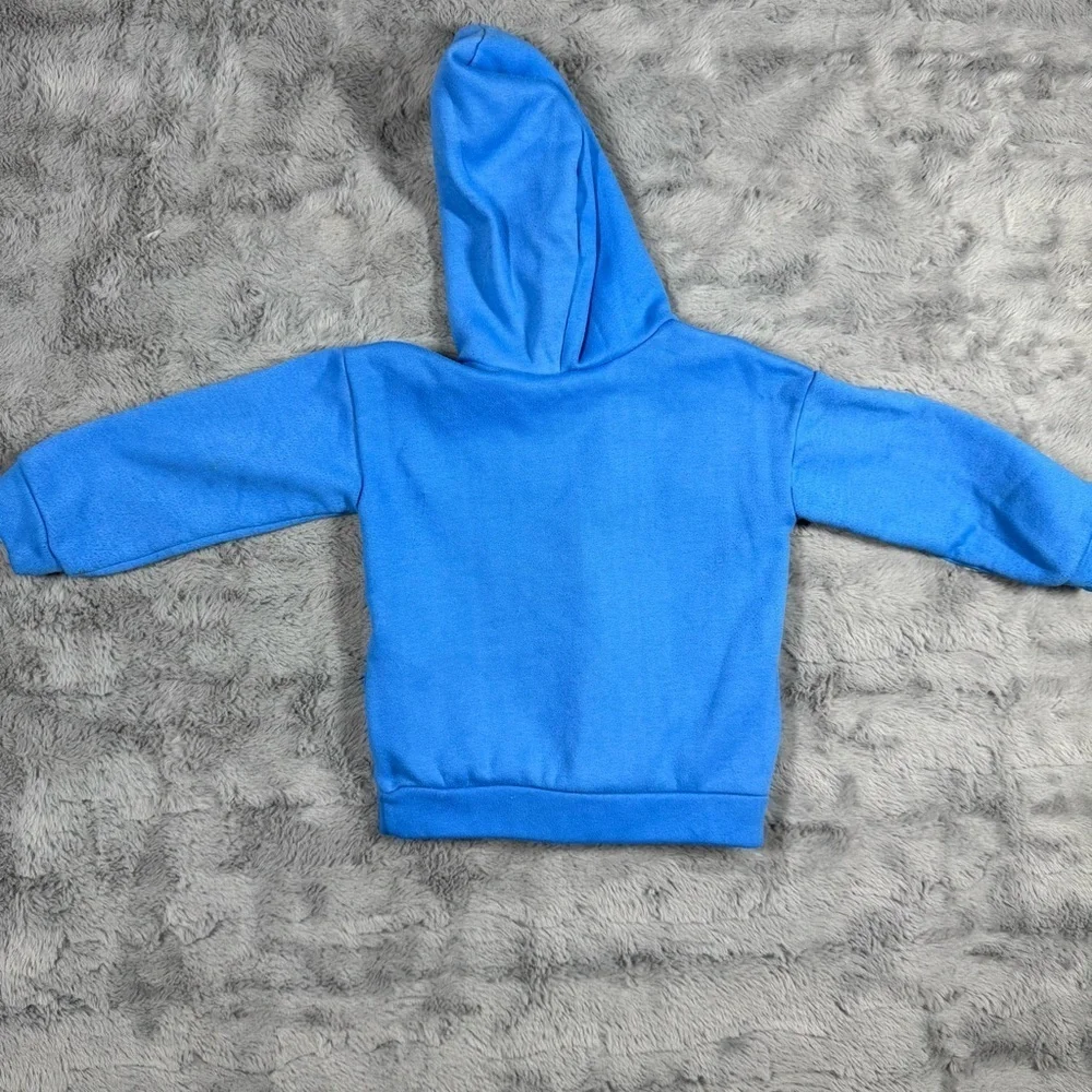 Vibrant Blue Paddington Bear Hoodie with Fun Graphic Design